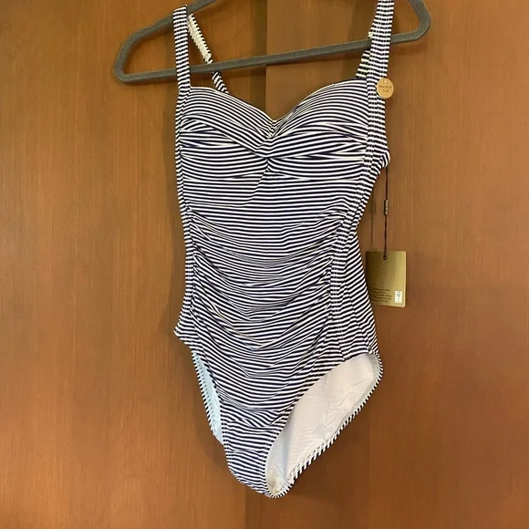 NWT NipTuck striped swimsuit - Picture 1 of 8